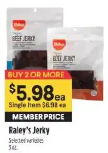 Raley's Raley's Jerky offer