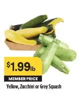 Raley's Yellow, Zucchini or Grey Squash offer