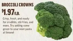 Central Market Broccoli Crowns offer