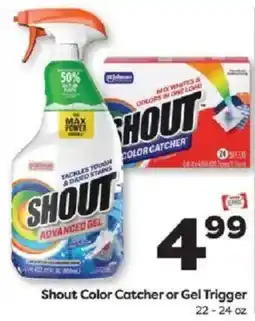 Weis Markets Shout Color Catcher or Gel Trigger offer