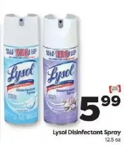 Weis Markets Lysol Disinfectant Spray offer