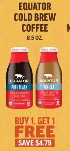 Central Market Equator cold brew coffee offer