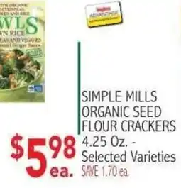 Ingles Markets Simple Mills organic seed flour crackers offer