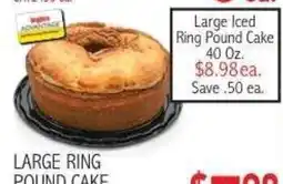 Ingles Markets Large Iced Ring Pound Cake offer
