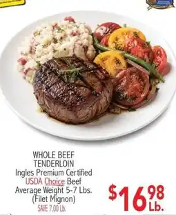 Ingles Markets Ingles Premium Certified USDA Choice Beef offer