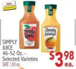 Ingles Markets Simply juice offer