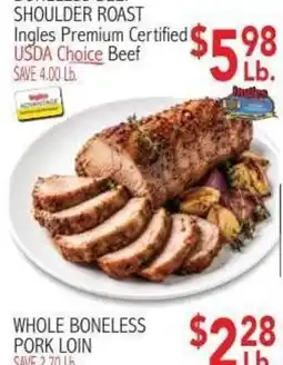 Ingles Markets Ingles Premium Certified USDA Choice Beef Shoulder Roast offer