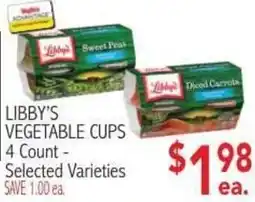 Ingles Markets Libby's vegetable cups offer