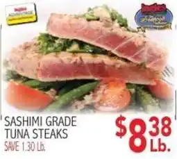 Ingles Markets Sashimi Grade Tuna Steaks offer