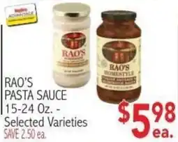 Ingles Markets Rao's pasta sauce offer