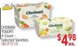 Ingles Markets Chobani Yogurt offer