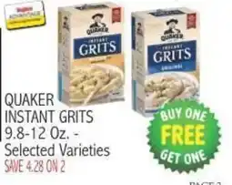 Ingles Markets Quaker instant grits offer