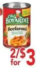 Ingles Markets Chef Boyardee Beefaroni offer