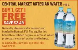 Central Market Central Market Artesian Water offer