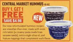 Central Market Central Market Hummus offer