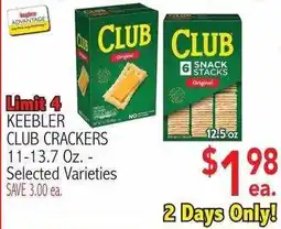 Ingles Markets Keebler Club Crackers offer
