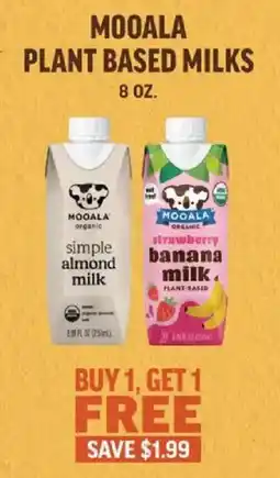 Central Market Moala plant based milks offer