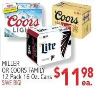 Ingles Markets Miller or Coors Family offer
