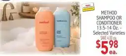 Ingles Markets Method shampoo or conditioner offer