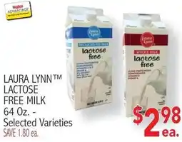 Ingles Markets Laura Lynn lactose free milk offer