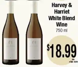 Big Saver Foods Harvey & Harriet White Blend Wine offer