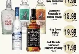 Big Saver Foods Cazadores Reposado or Blanco Tequila offer