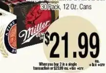 Big Saver Foods Miller Genuine Draft offer