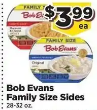 Food Town Bob Evans Family Size Sides offer