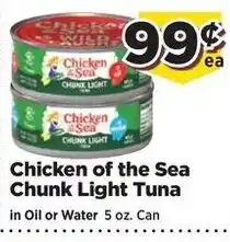 Food Town Chicken of the Sea Chunk Light Tuna offer