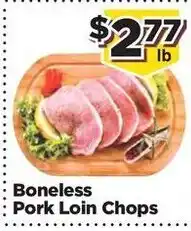 Food Town Boneless Pork Loin Chops offer