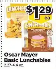 Food Town Oscar Mayer Basic Lunchables offer