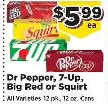 Food Town Dr Pepper, 7-Up, Big Red or Squirt offer