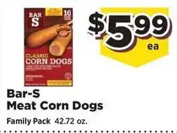 Food Town Bar-S meat corn dogs offer
