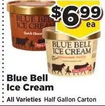 Food Town Blue Bell Ice Cream offer