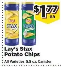 Food Town Lay's Stax Potato Chips offer
