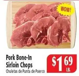 Food City Pork Bone-In Sirloin Chops offer