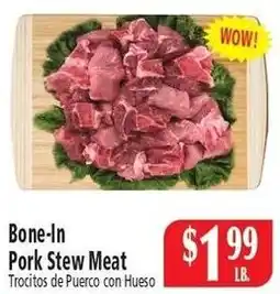 Food City Bone-In Pork Stew Meat offer