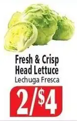 Food City Fresh & Crisp Head Lettuce offer