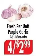 Food City Fresh Per Unit Purple Garlic offer