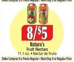 Food City Natura's Fruit Nectars offer