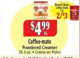 Food City Coffee-mate Powdered Creamer offer