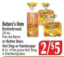 Food City Nature's Own Butterbread offer