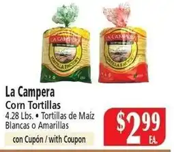 Food City La Campera corn tortillas offer