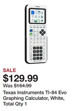 Office Depot Texas Instruments TI-84 Evo Graphing Calculator, White, Total Qty 1 offer