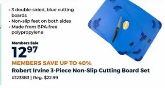 Camping World Robert Irvine 3-piece Non-slip Cutting Board Set offer