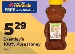 Save a Lot Bramley's 100% Pure Honey offer