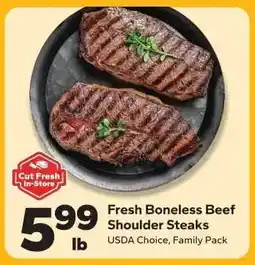 Save a Lot Fresh Boneless Beef Shoulder Steaks offer
