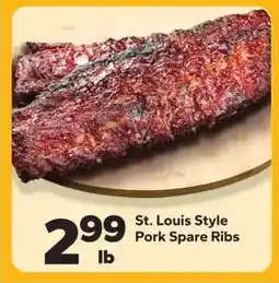 Save a Lot St. Louis Style Pork Spare Ribs offer