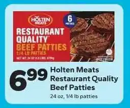Save a Lot Holten Meats Restaurant Quality Beef Patties offer