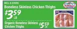 Rouses Bell & Evans Boneless Skinless Chicken Thighs offer